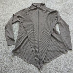 Garnett Hill Taupe All Wool Sweater